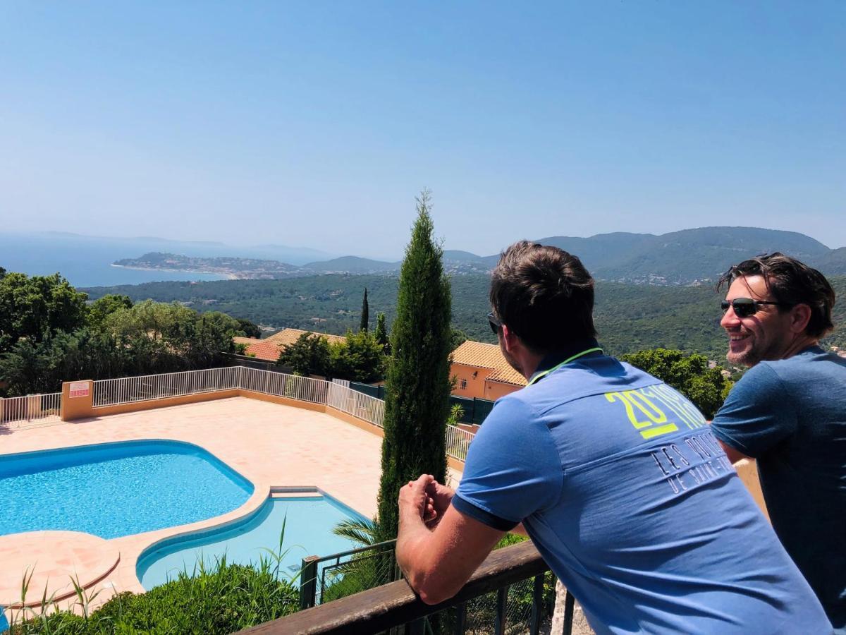 Studio Pool House Vue Mer Panoramique Amazing Sea View Wifi Linge Linen Inclut Aircondition Ла Круа-Вальме Экстерьер фото
