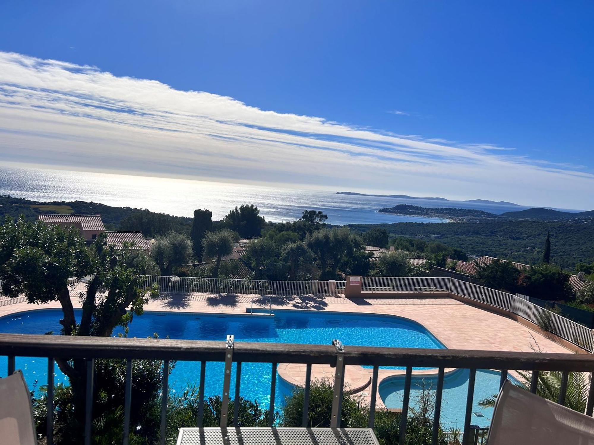 Studio Pool House Vue Mer Panoramique Amazing Sea View Wifi Linge Linen Inclut Aircondition Ла Круа-Вальме Экстерьер фото